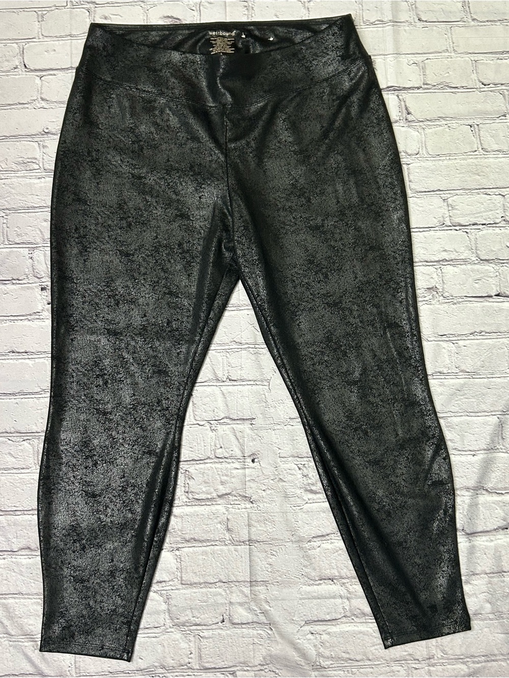 Westbound Women's Black Metallic Jeggings